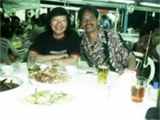 The famous couple in Sai Kung sea food restaurant